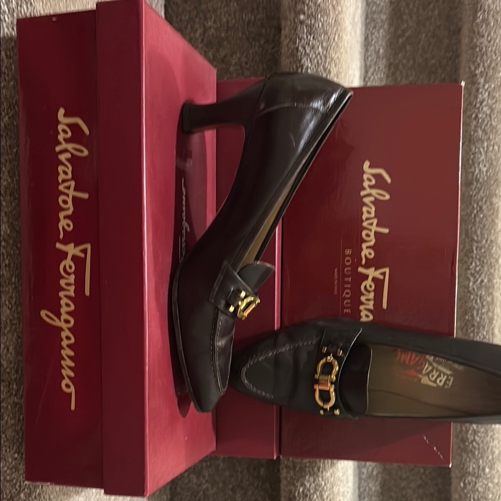 Salvatore Ferragamo Women's Black Heels
